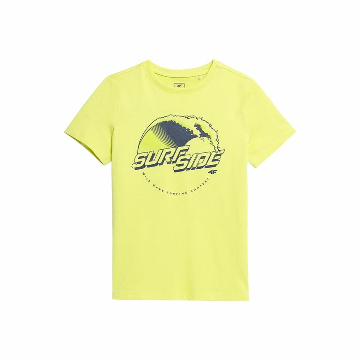 Children's Short Sleeve T-Shirt 4F JTSM012 Yellow-3