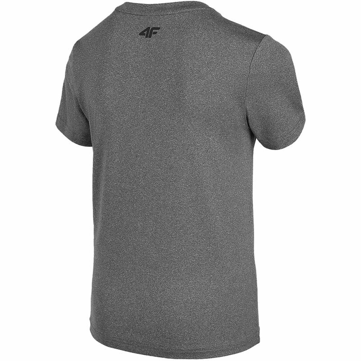 Camisa de manga curta infantil 4F JTSMF001 Cinza-6