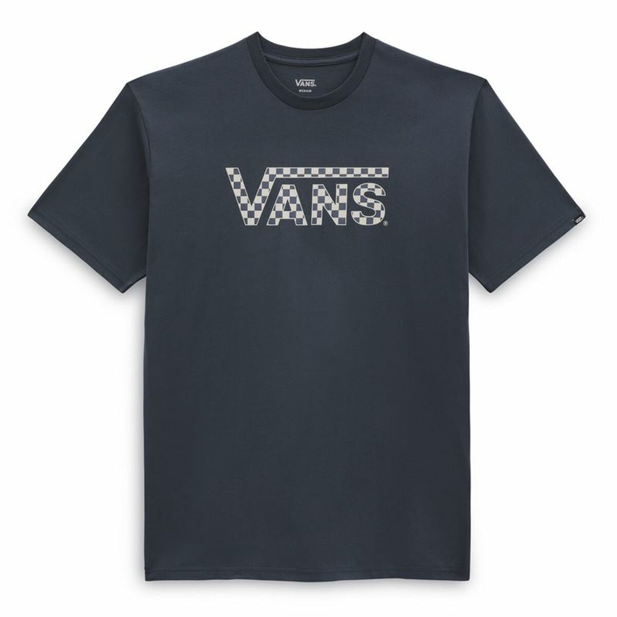Vans Checked Blue Men's Short Sleeve T-Shirt-4