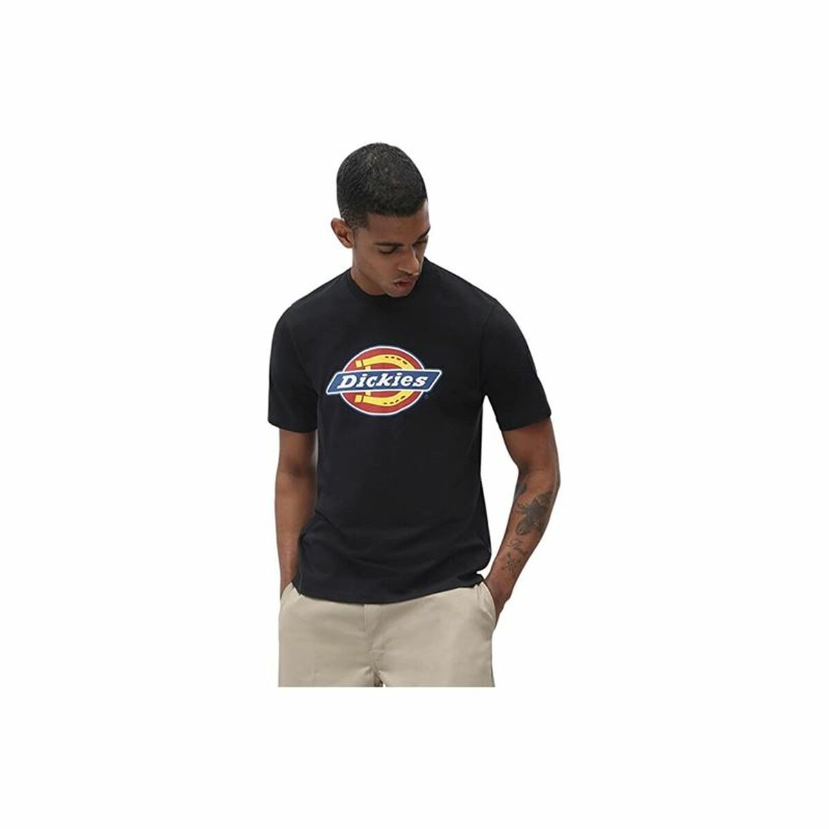 Dickies Icon Logo Black Men's Short Sleeve T-Shirt-2