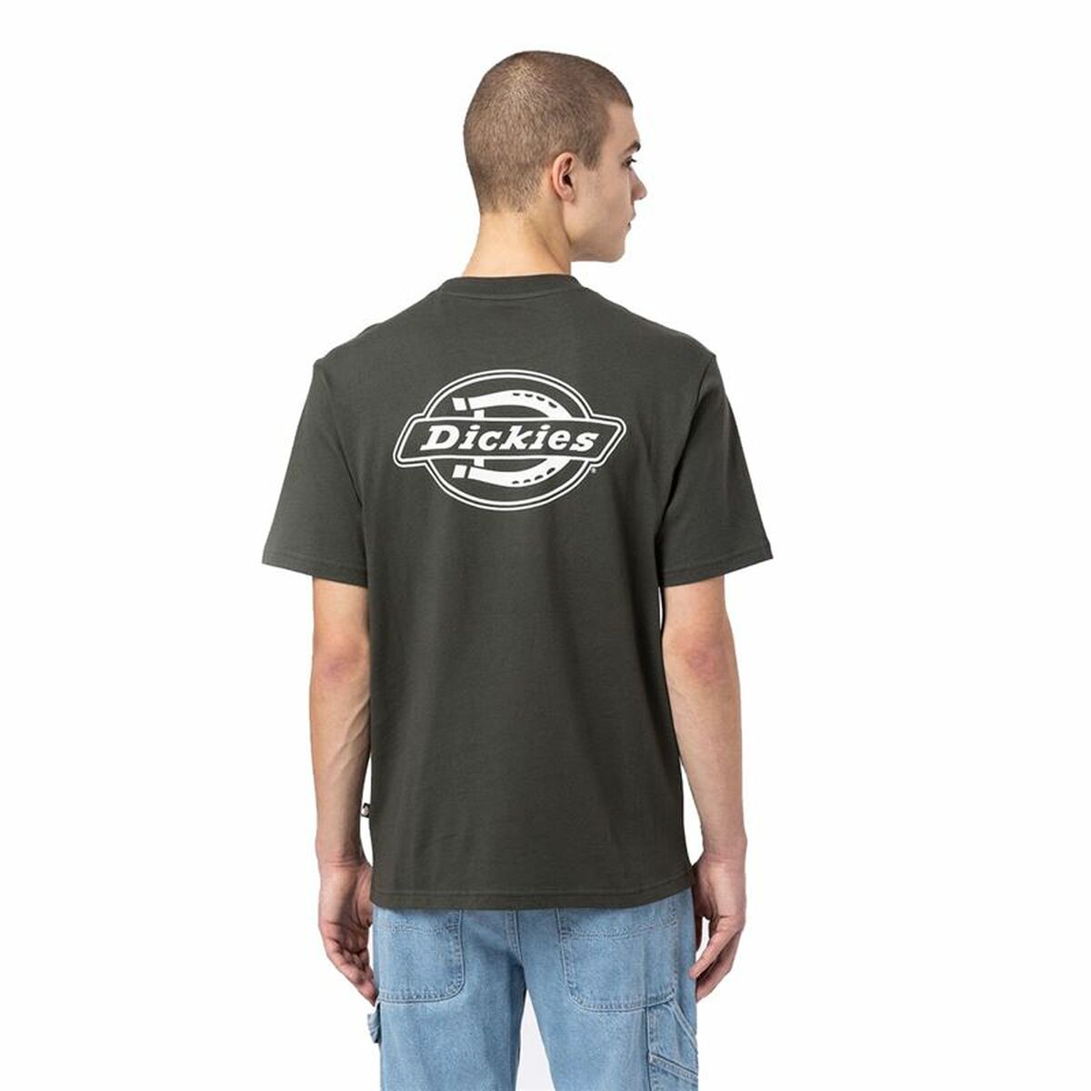 Dickies Holtville Green Men's Short Sleeve T-Shirt-8
