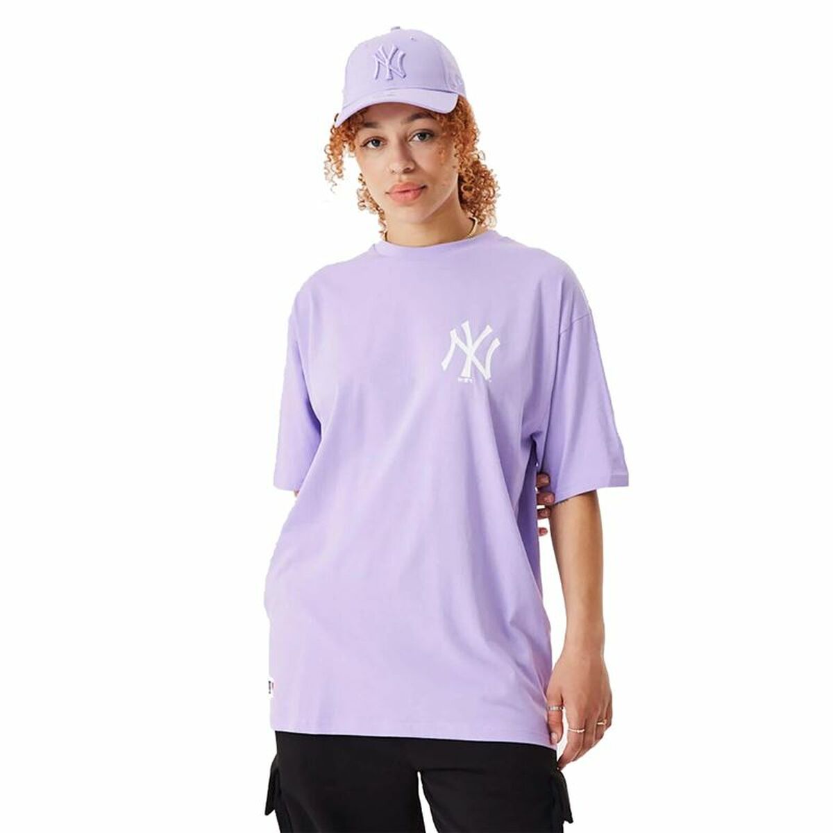 短袖球衣New Era MLB League Essentials New York Yankees Purple Unisex-3