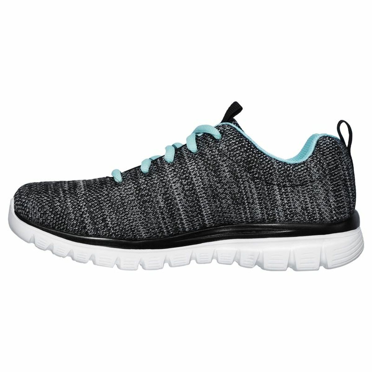 Женские спортивные кроссовки Skechers Graceful Twisted Чёрный-5