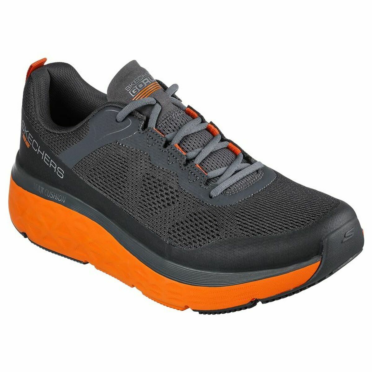 Мужские спортивные кроссовки Skechers Max Cushioning Delta Серый Оранжевый-2