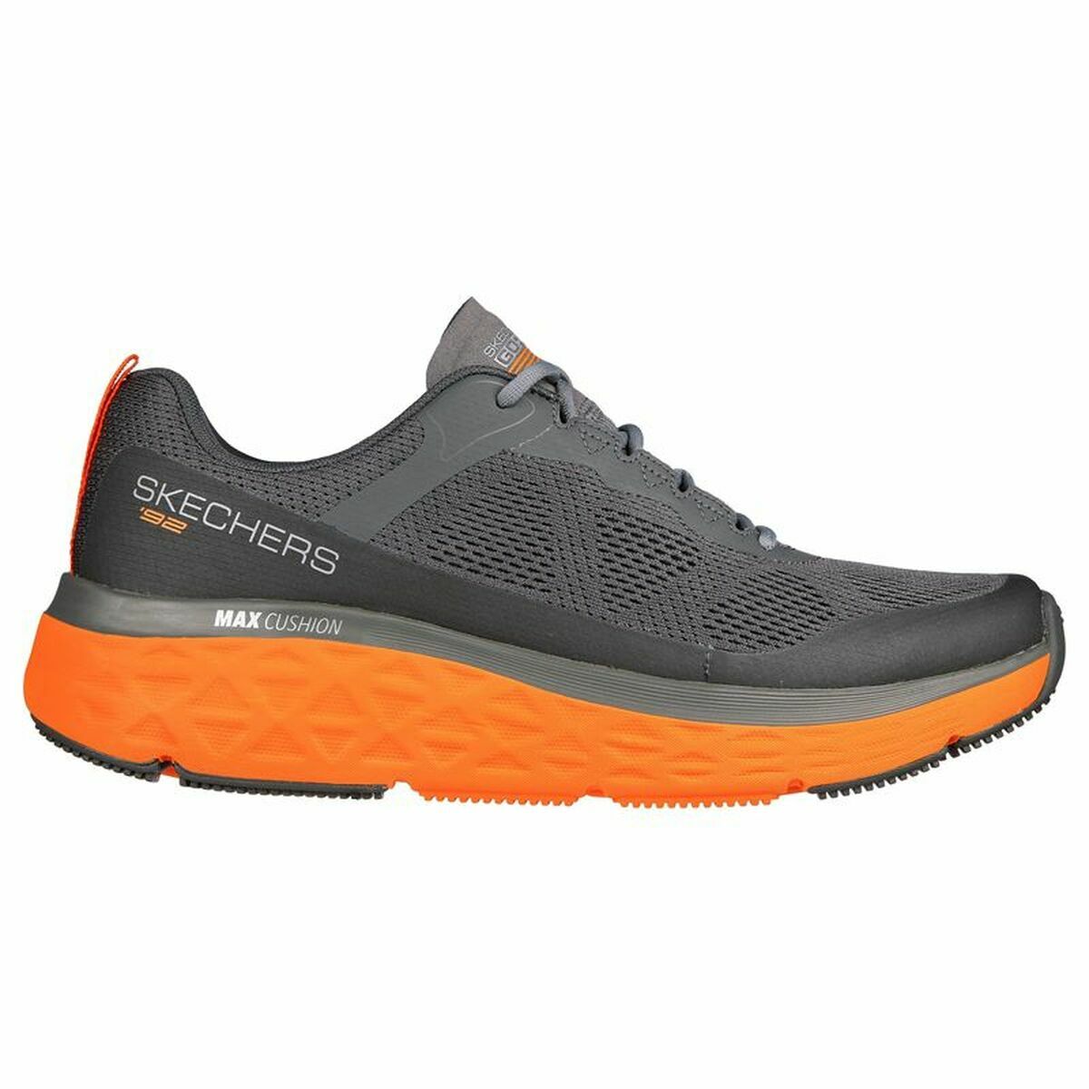 Мужские спортивные кроссовки Skechers Max Cushioning Delta Серый Оранжевый-3