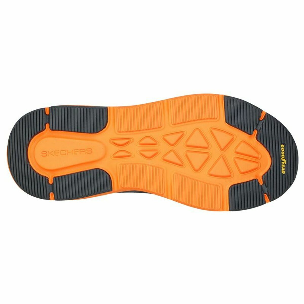Мужские спортивные кроссовки Skechers Max Cushioning Delta Серый Оранжевый-5