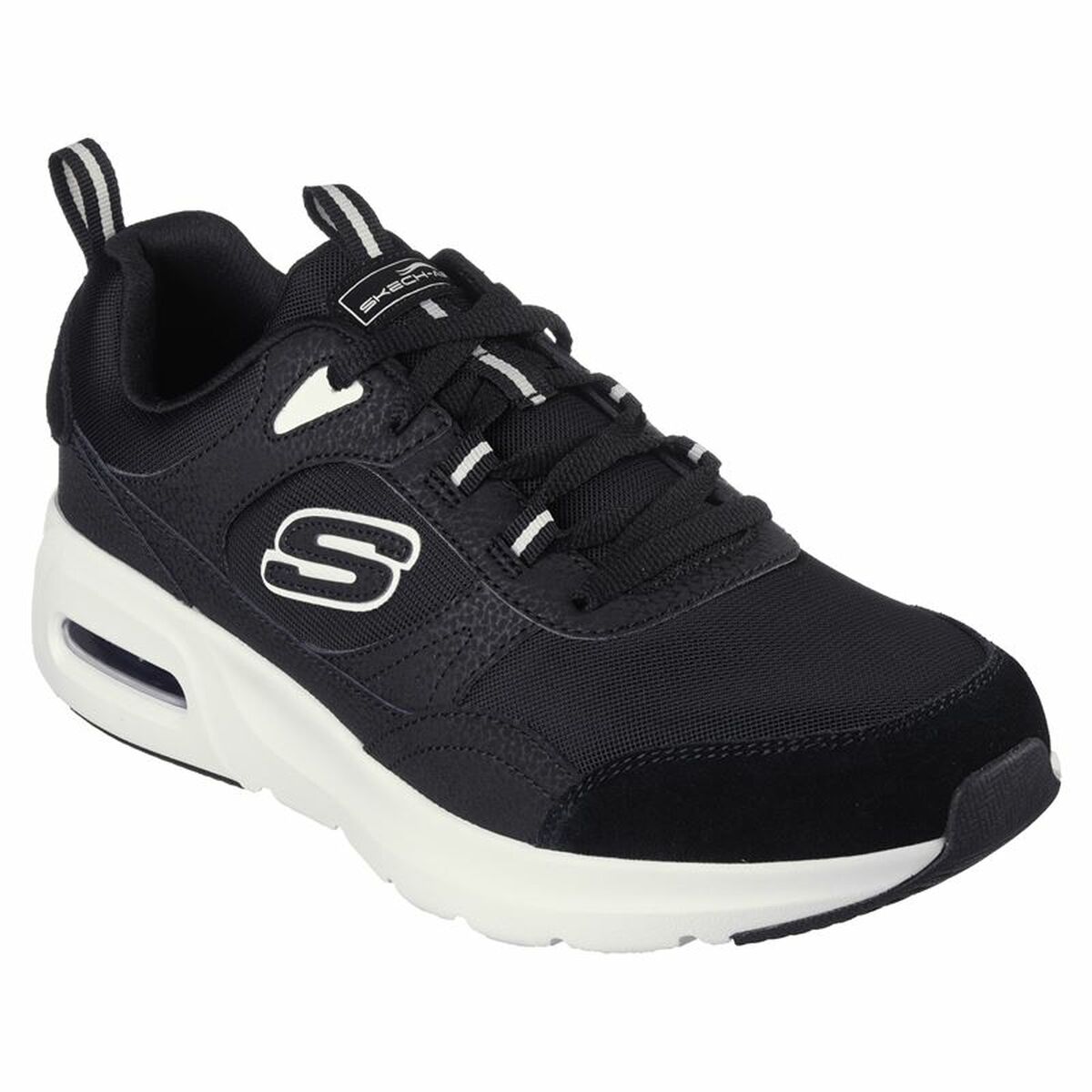Чоловічі спортивні кросівки Skechers Skech-Air Court Homegrown Чорний-5