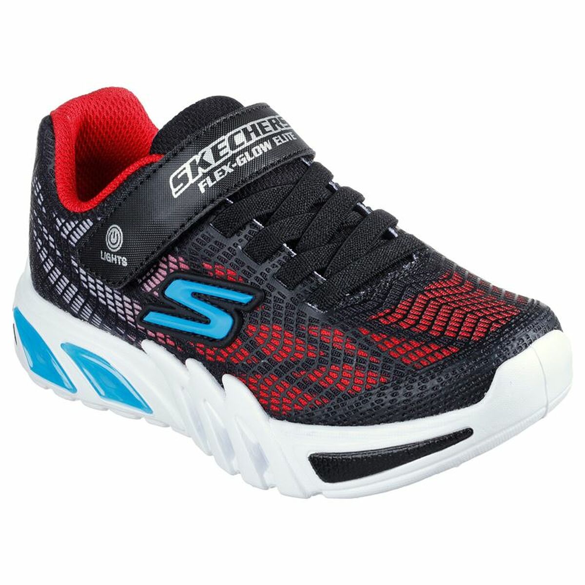Детские спортивные кроссовки Skechers Flex-Glow Elite - Vorlo Чёрный-5