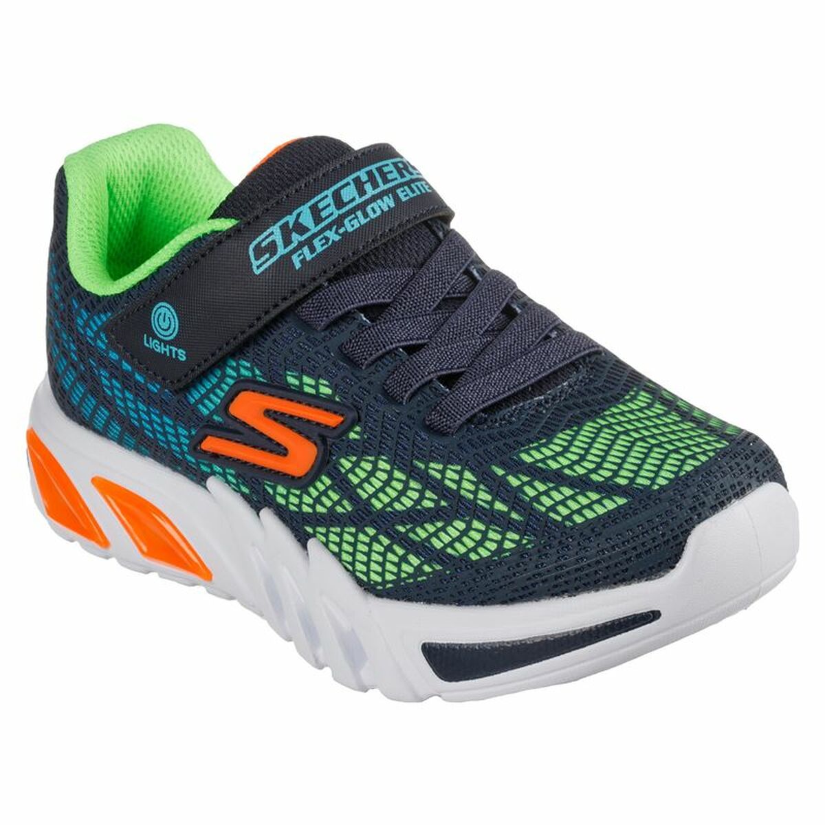 Детские спортивные кроссовки Skechers Flex-Glow Elite - Vorlo Тёмно Синий-5