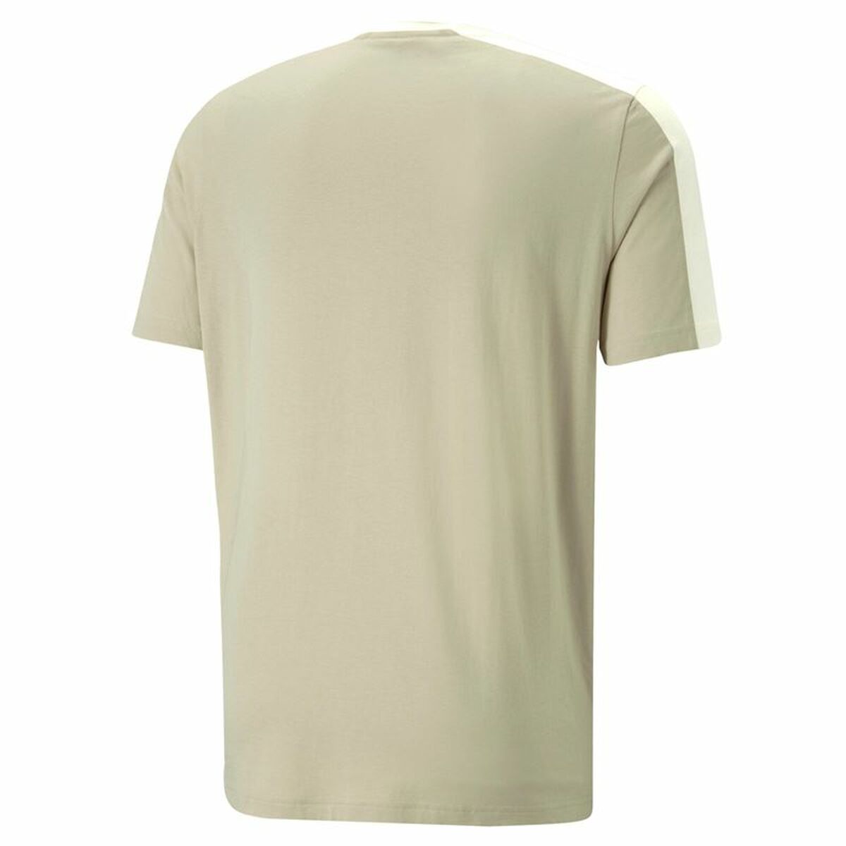 Puma Ess Block X Tape T-Shirt Beige Men's-3