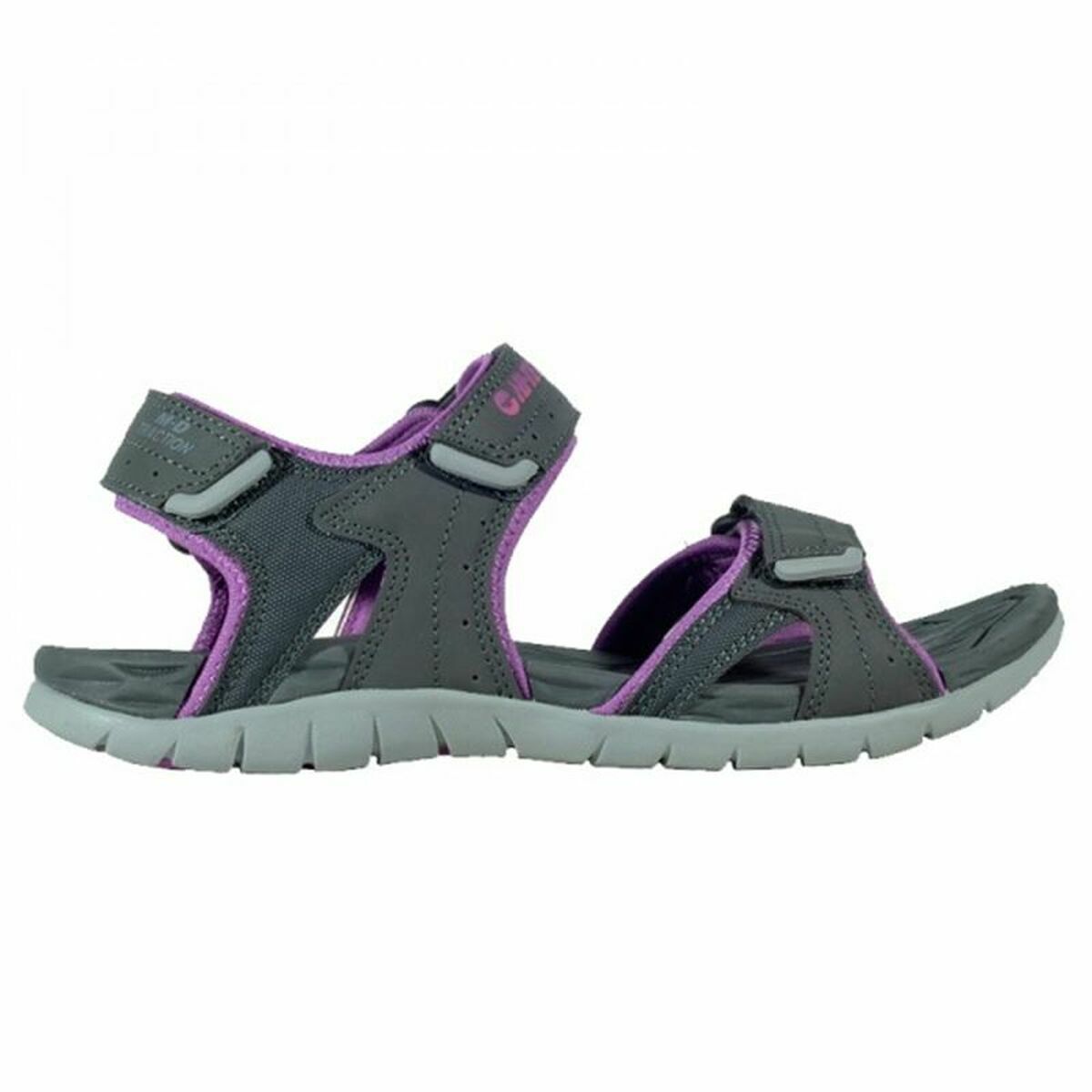 Hi-Tec Kuriles Mountain Tourism Sandals Grey-2