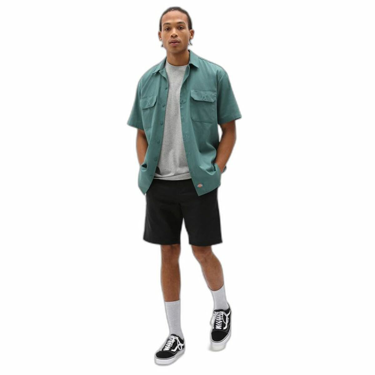Dickies Cobden黑色短裤-2