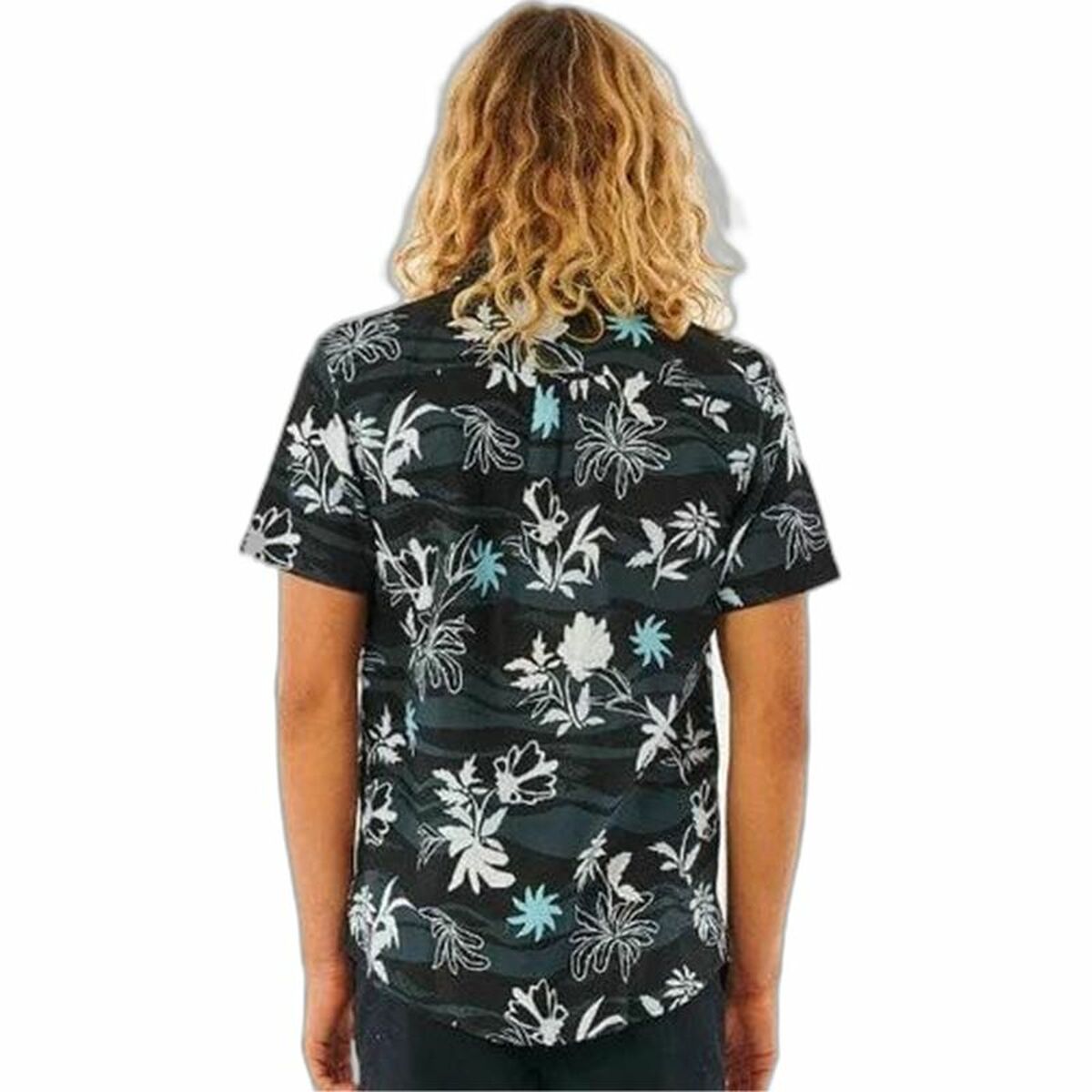 Рубашка Rip Curl Swc Botanica S/S Мужской С коротким рукавом Чёрный-2