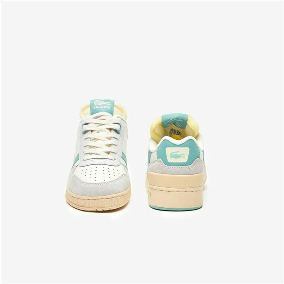 Повсякденне взуття жіноче Lacoste T-Clip Leather Colour Pop Білий-6