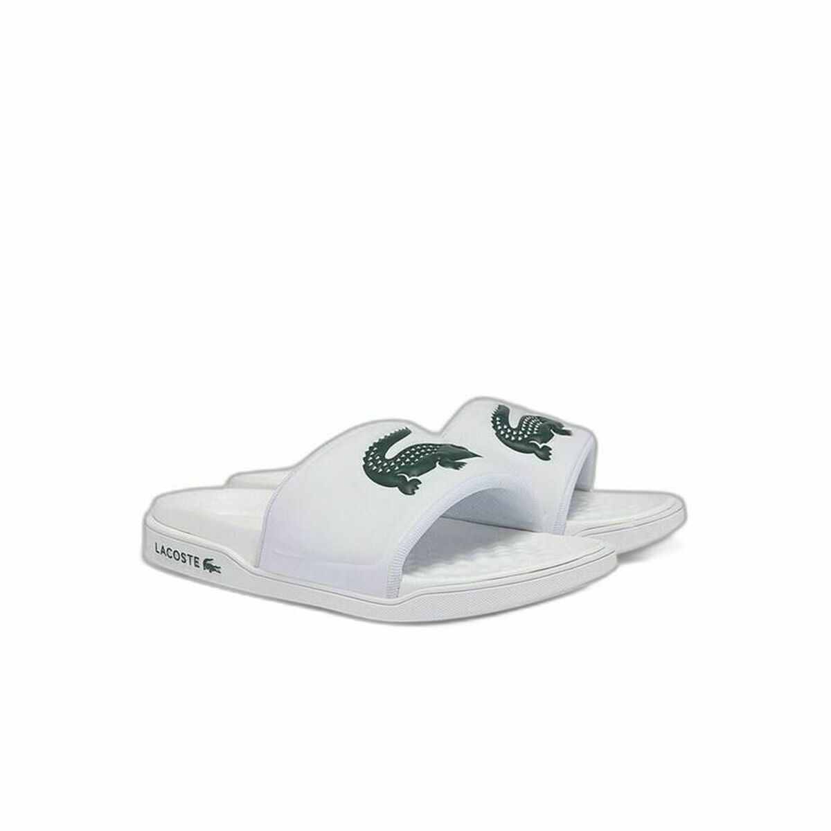 Шлепанцы для женщин Lacoste Croco Dualiste Synthetic Logo Strap Белый-4