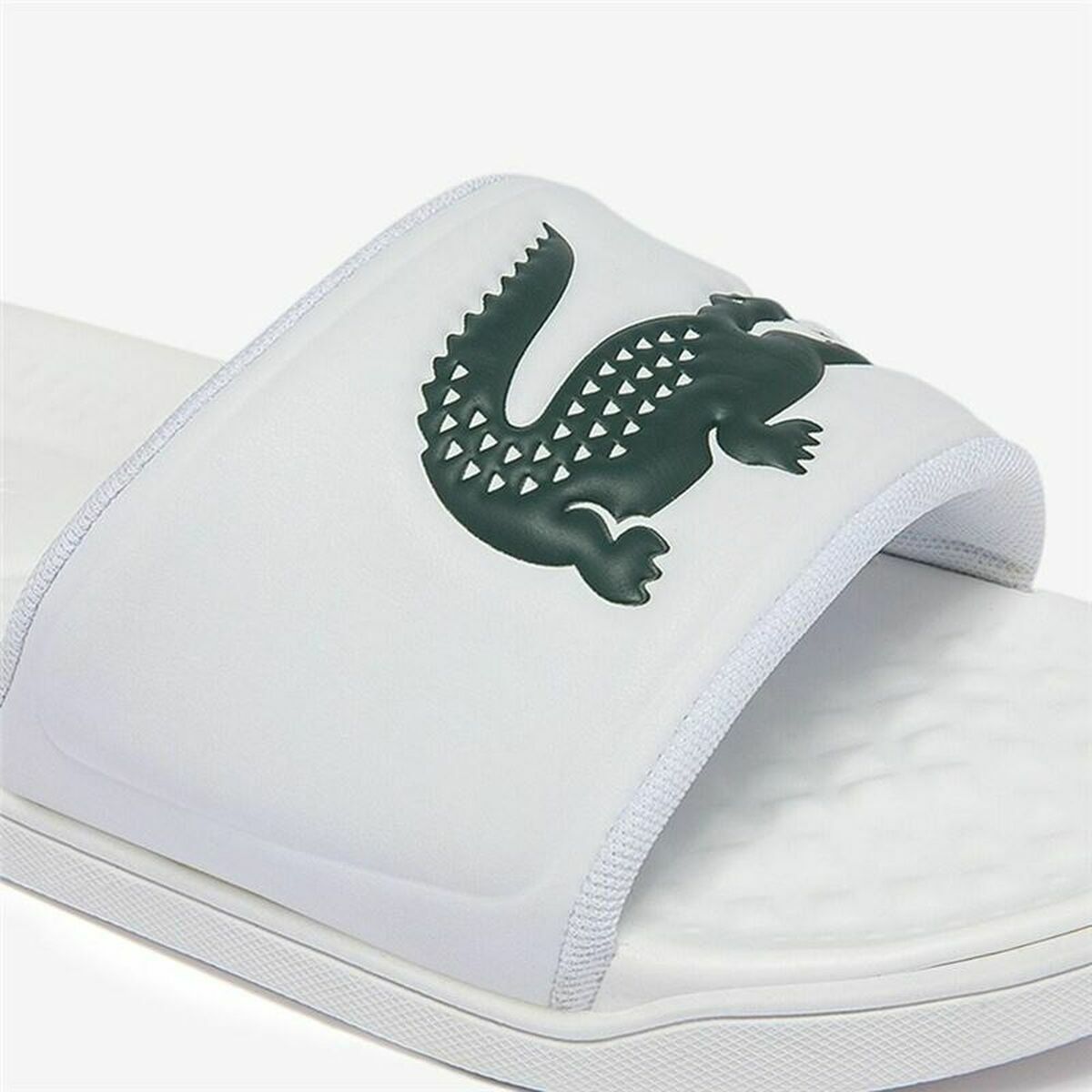 Шлепанцы для женщин Lacoste Croco Dualiste Synthetic Logo Strap Белый-7