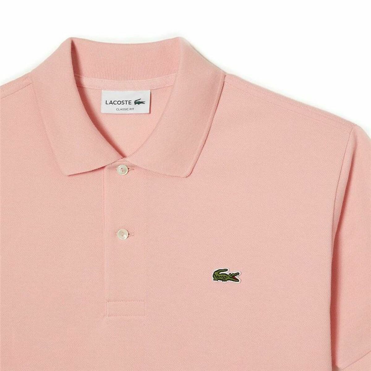 Поло с коротким рукавом мужское Lacoste Fit L.12.12 Розовый-3