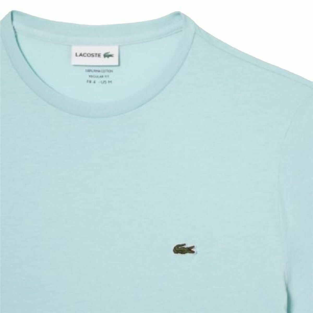 Футболка с коротким рукавом Lacoste Аквамарин Унисекс-3