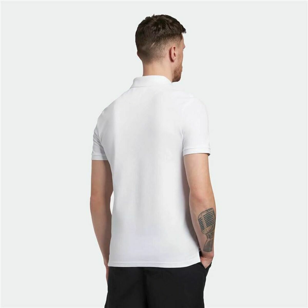 Поло с коротким рукавом мужское Lyle & Scott V1-Plain Белый-4