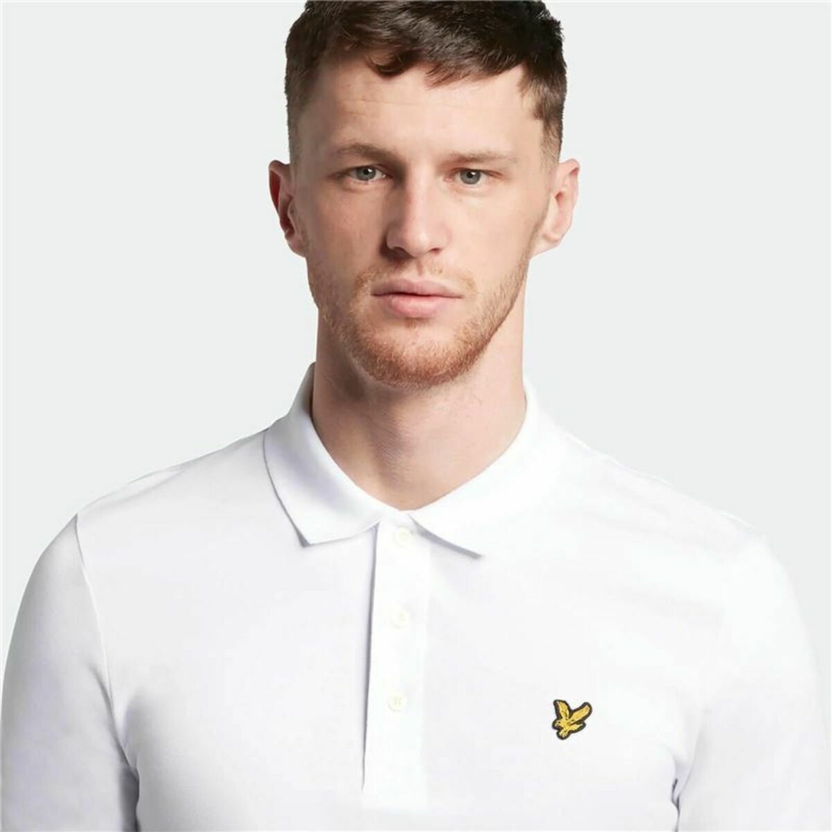 Поло с коротким рукавом мужское Lyle & Scott V1-Plain Белый-5