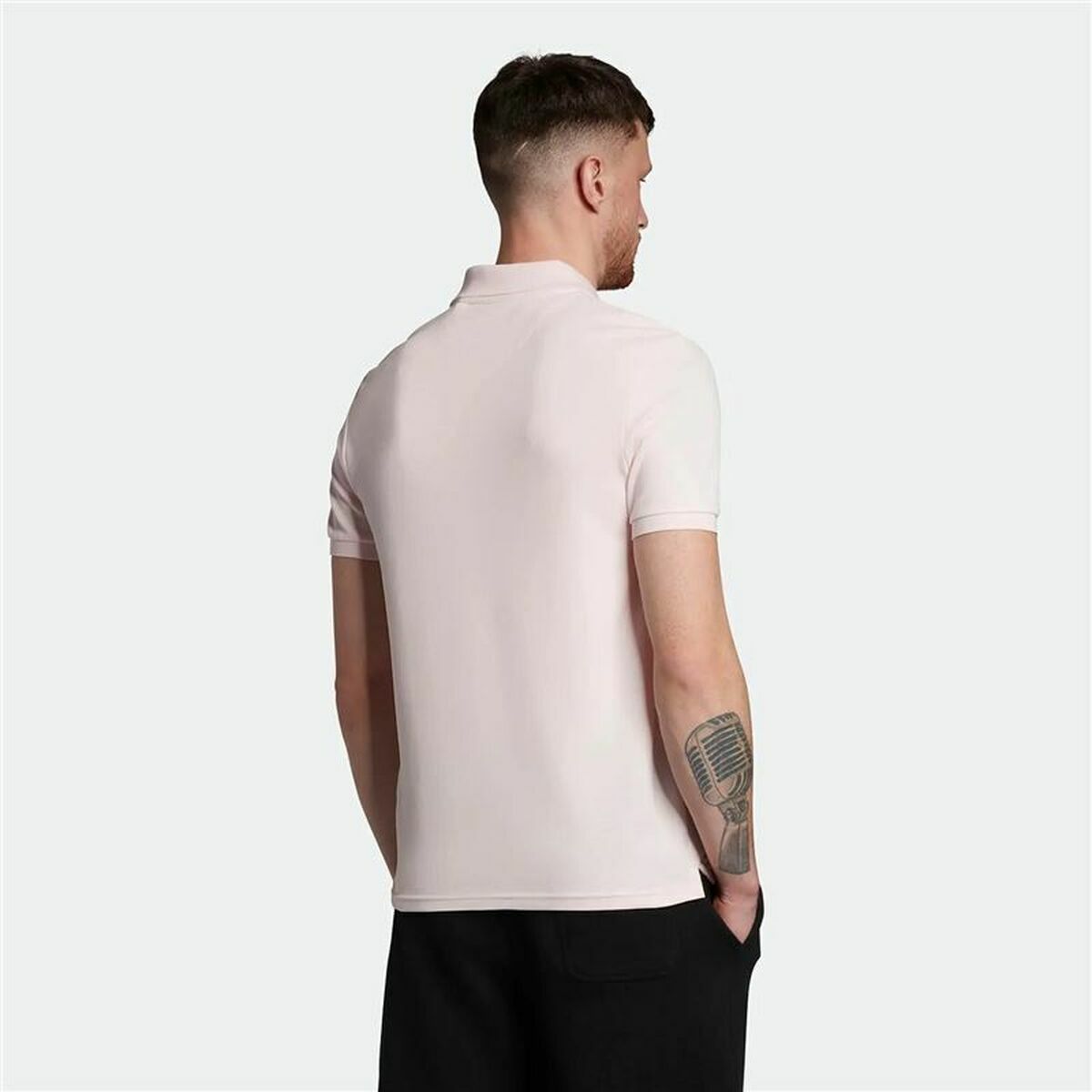 Поло с коротким рукавом мужское Lyle & Scott V1-Plain Розовый-4