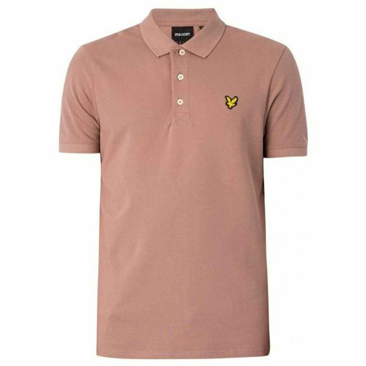 Поло с коротким рукавом мужское Lyle & Scott V1-Plain Розовый-2