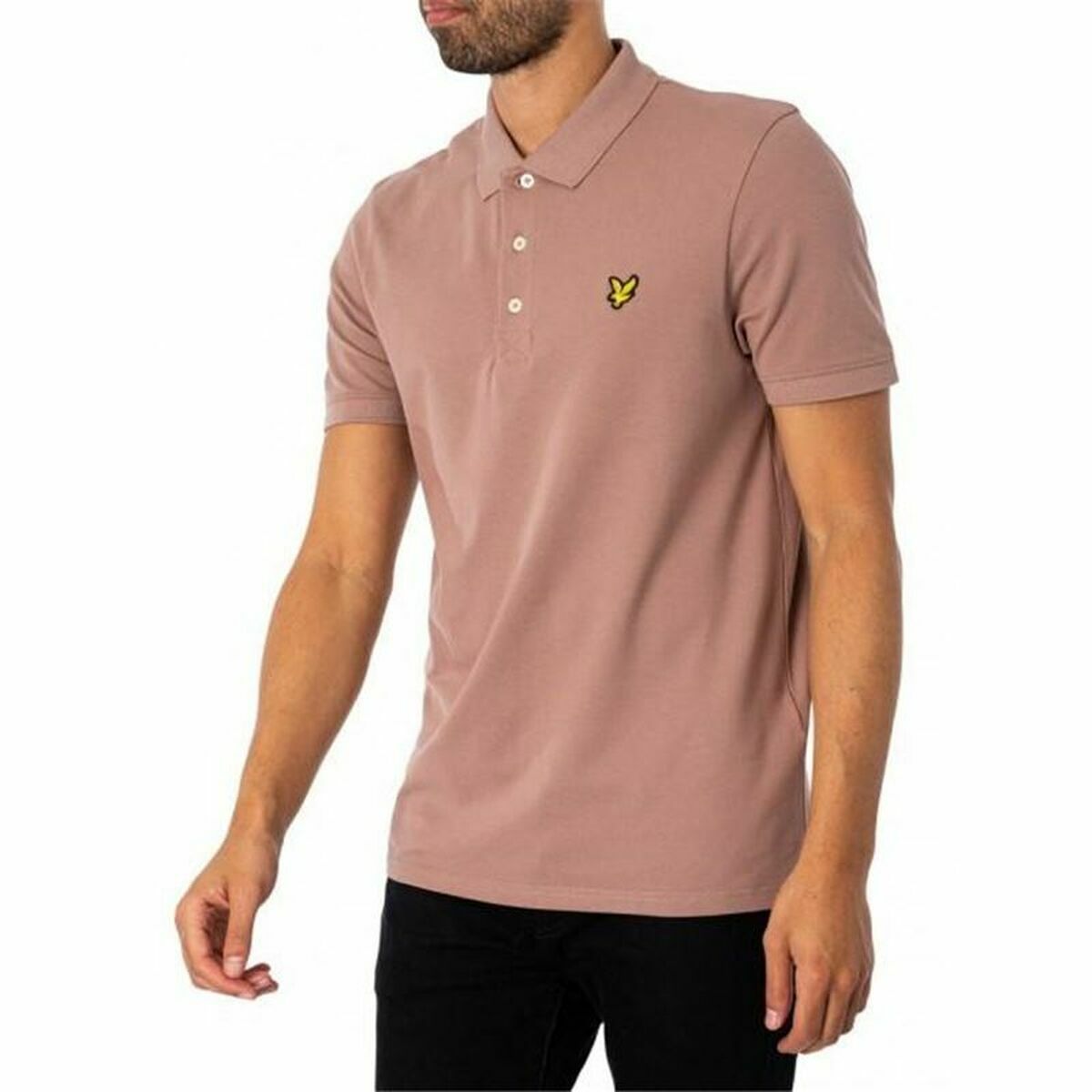 Поло с коротким рукавом мужское Lyle & Scott V1-Plain Розовый-3