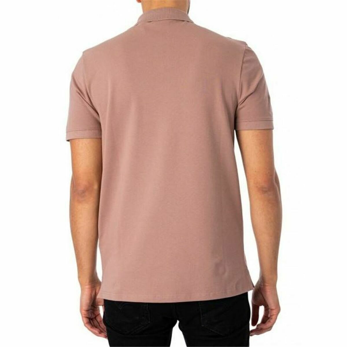 Поло с коротким рукавом мужское Lyle & Scott V1-Plain Розовый-4