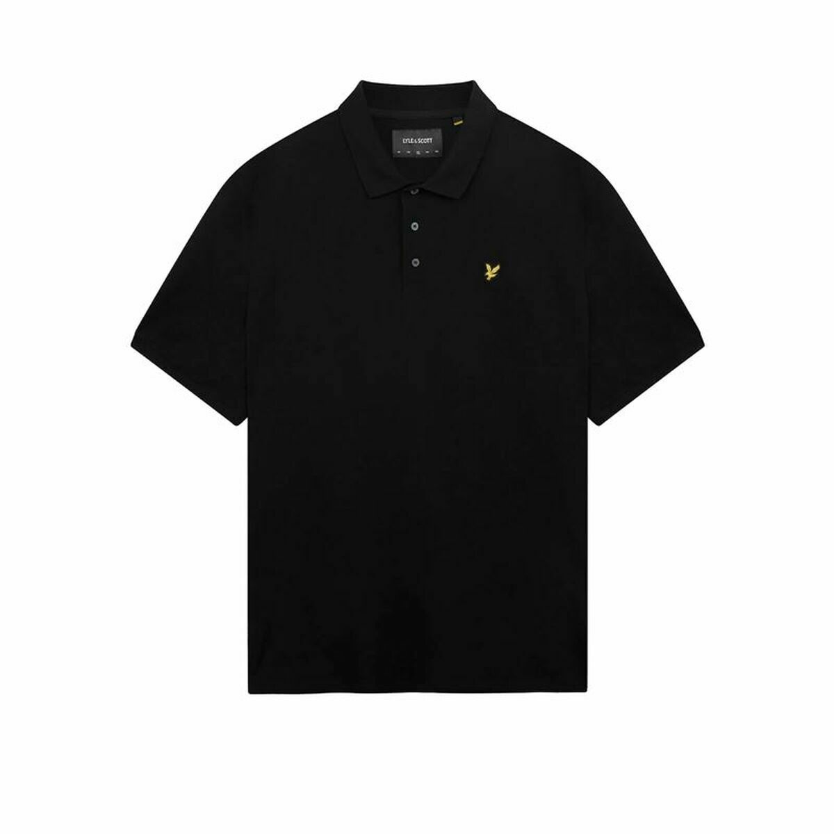 Поло с коротким рукавом мужское Lyle & Scott V1-Plain Чёрный-2