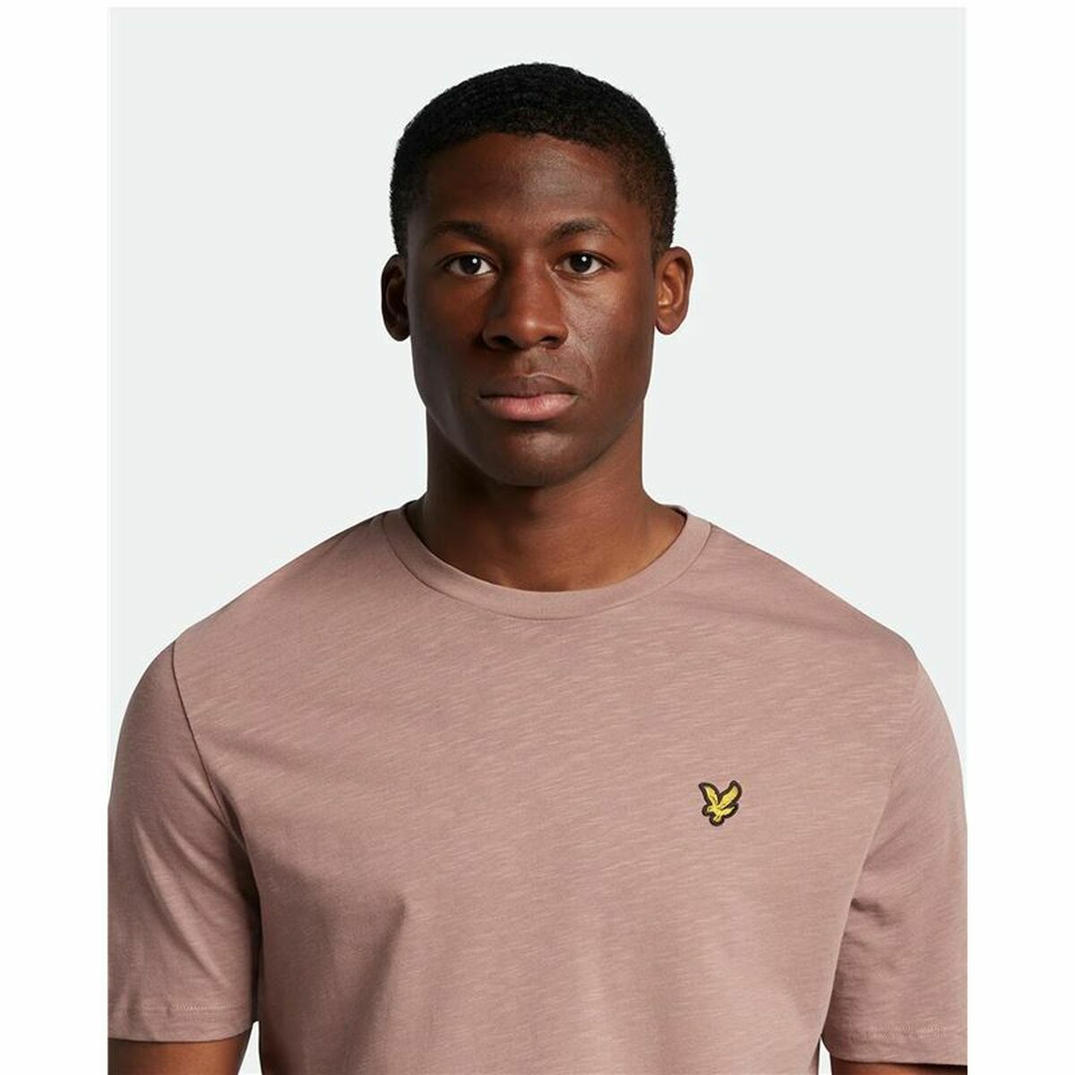 تي شيرت Lyle & Scott Short Skeeve V1-Slub Dark Pink Men's-5