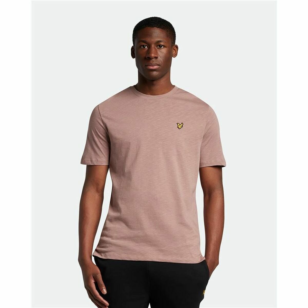 تي شيرت Lyle & Scott Short Skeeve V1-Slub Dark Pink Men's-3