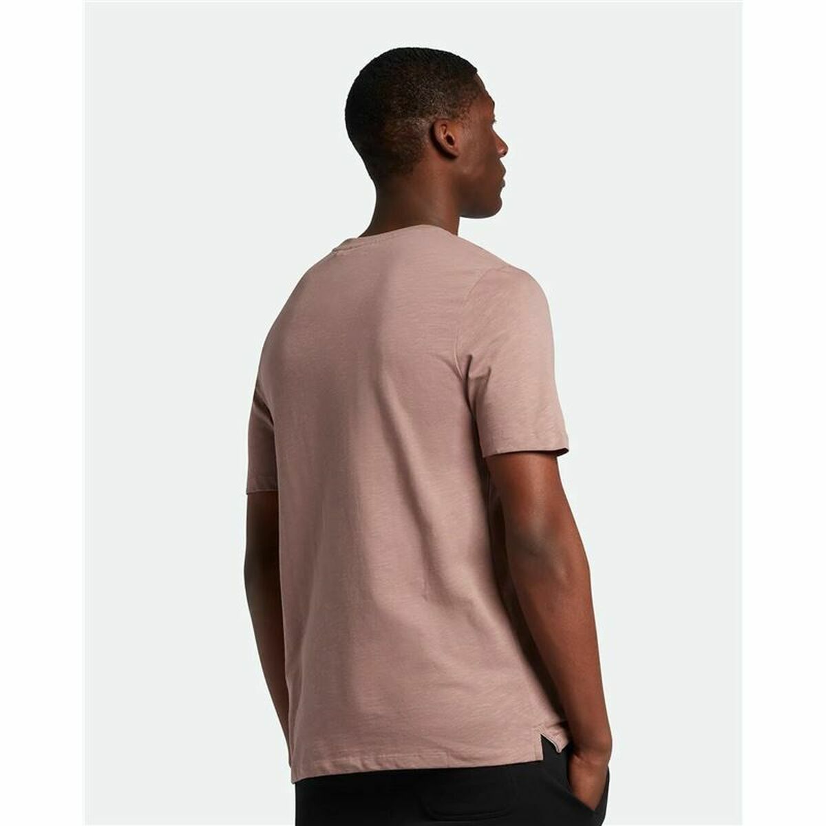 تي شيرت Lyle & Scott Short Skeeve V1-Slub Dark Pink Men's-4