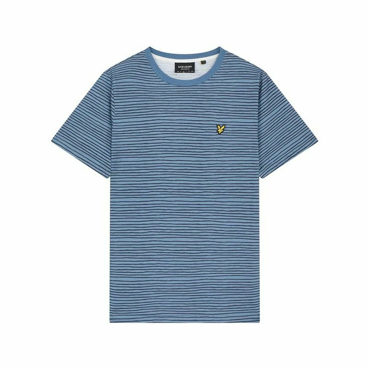 تي شيرت Lyle & Scott V1-Breton Stripe Blue Men's Short Shirt-2