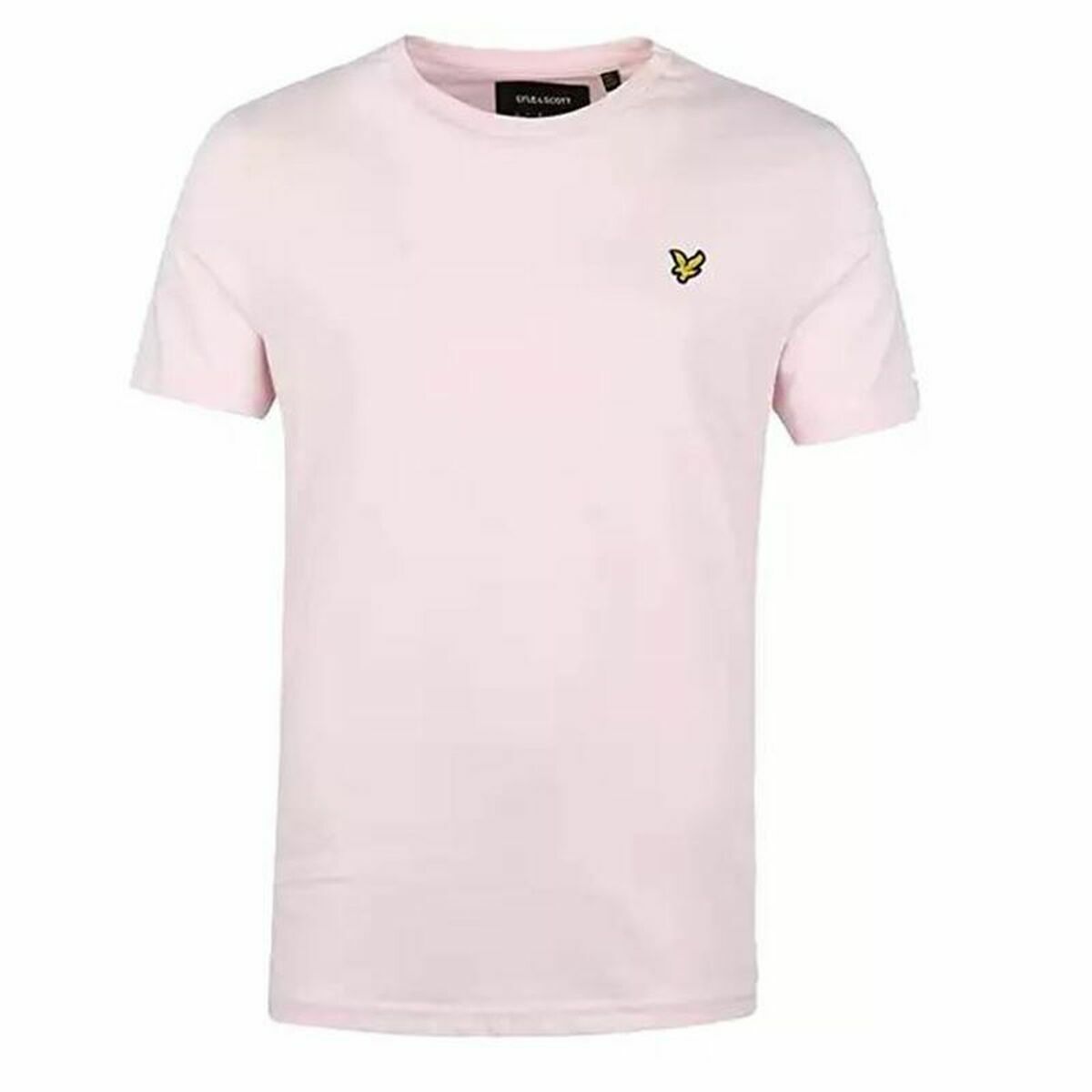 Футболка с коротким рукавом Lyle & Scott V1-Plain Светло Pозовый Мужской-2