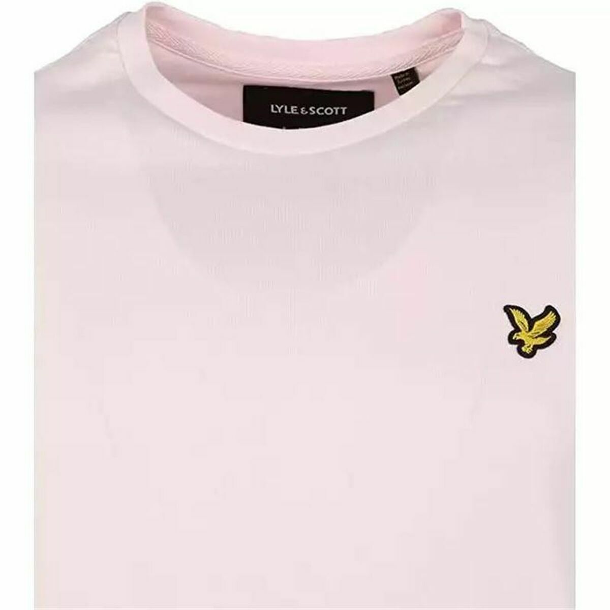 Футболка с коротким рукавом Lyle & Scott V1-Plain Светло Pозовый Мужской-4