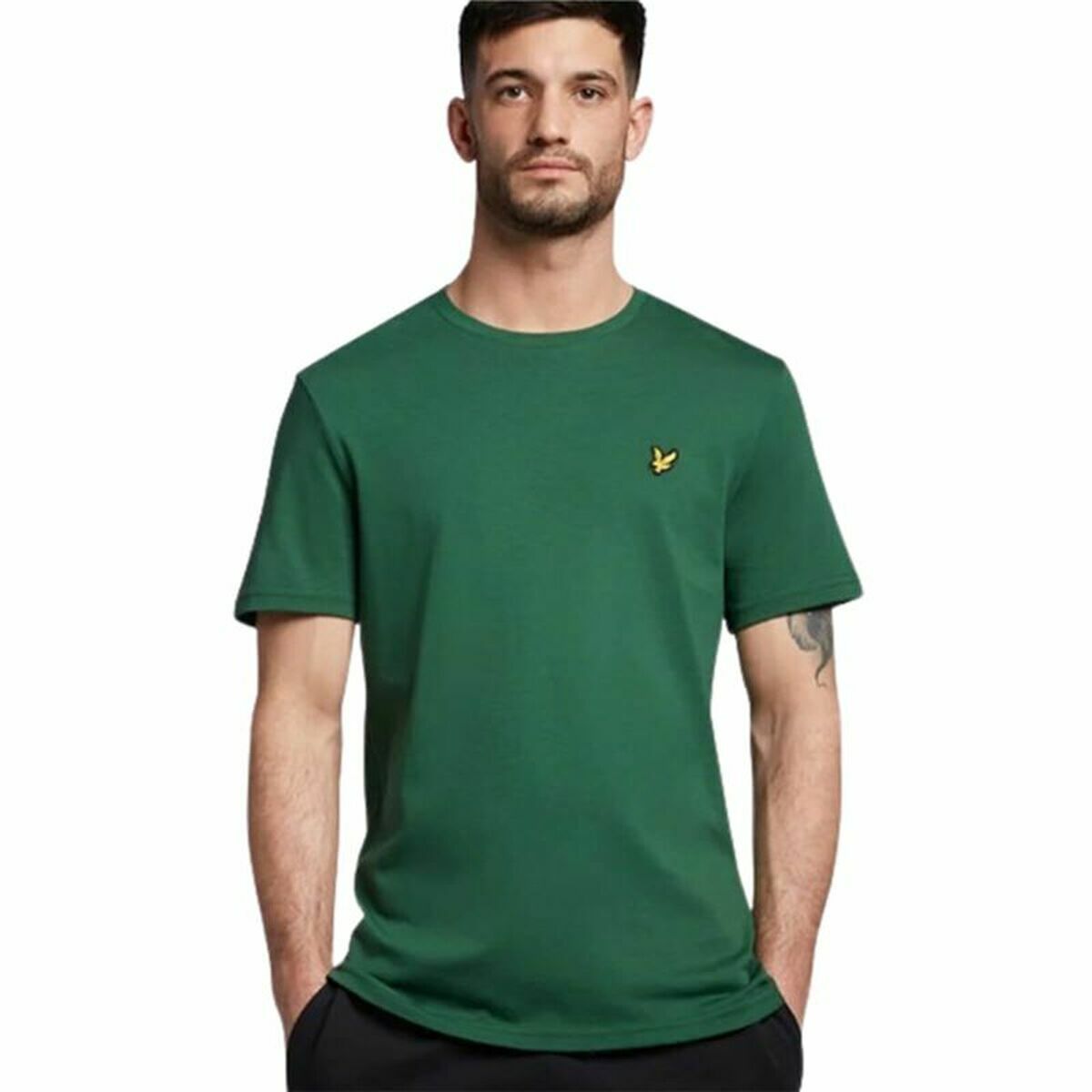 Футболка с коротким рукавом Lyle & Scott V1-Plain Темно-зеленый Мужской-2