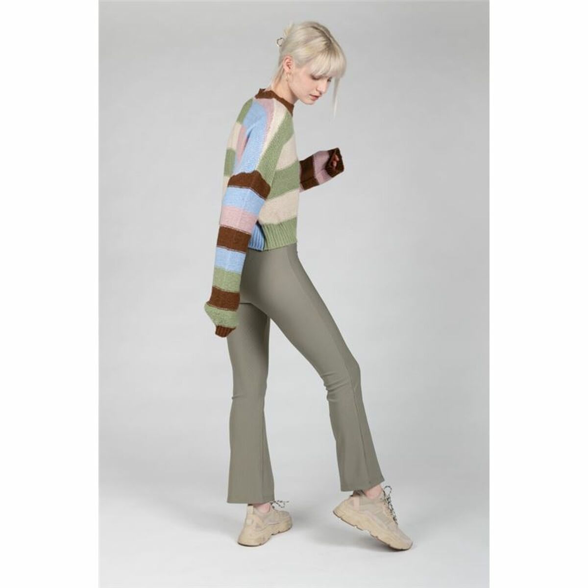 Длинные брюки 24COLOURS Casual Зеленый-8