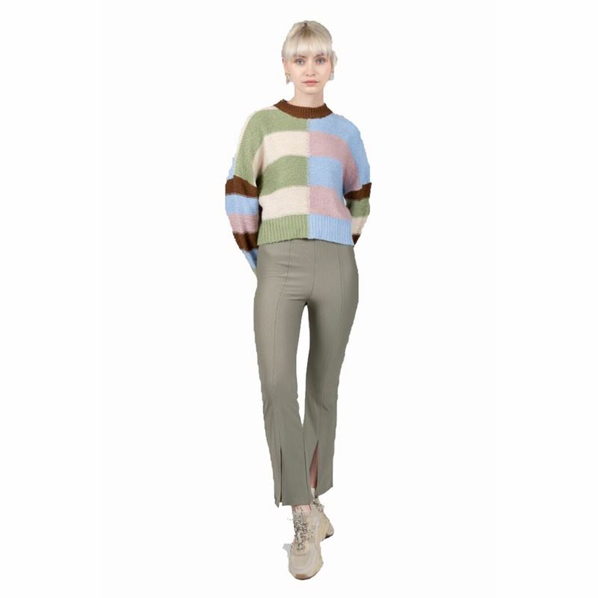 Длинные брюки 24COLOURS Casual Зеленый-7