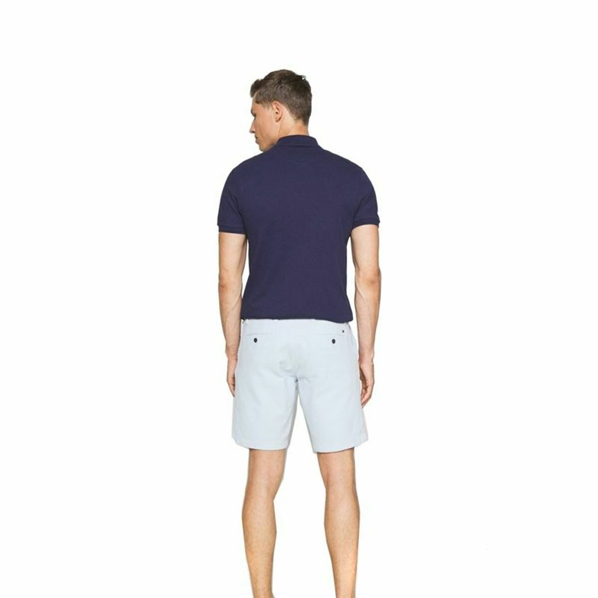 Поло с коротким рукавом мужское Lyle & Scott V1-Plain Синий-4