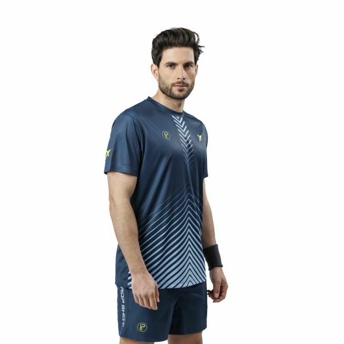 طلقة الرجال Bentor Lima Short Shirt Shirt Blue-3
