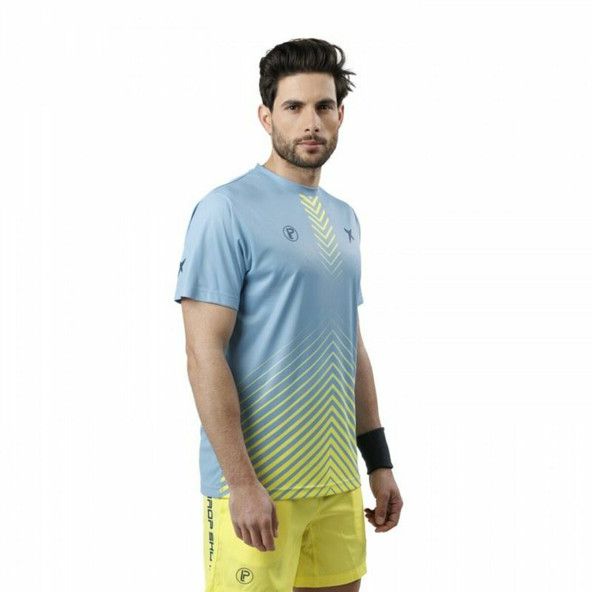 طلقة الرجال Bentor Lima Short Shirt Shirt Aquamarine-3