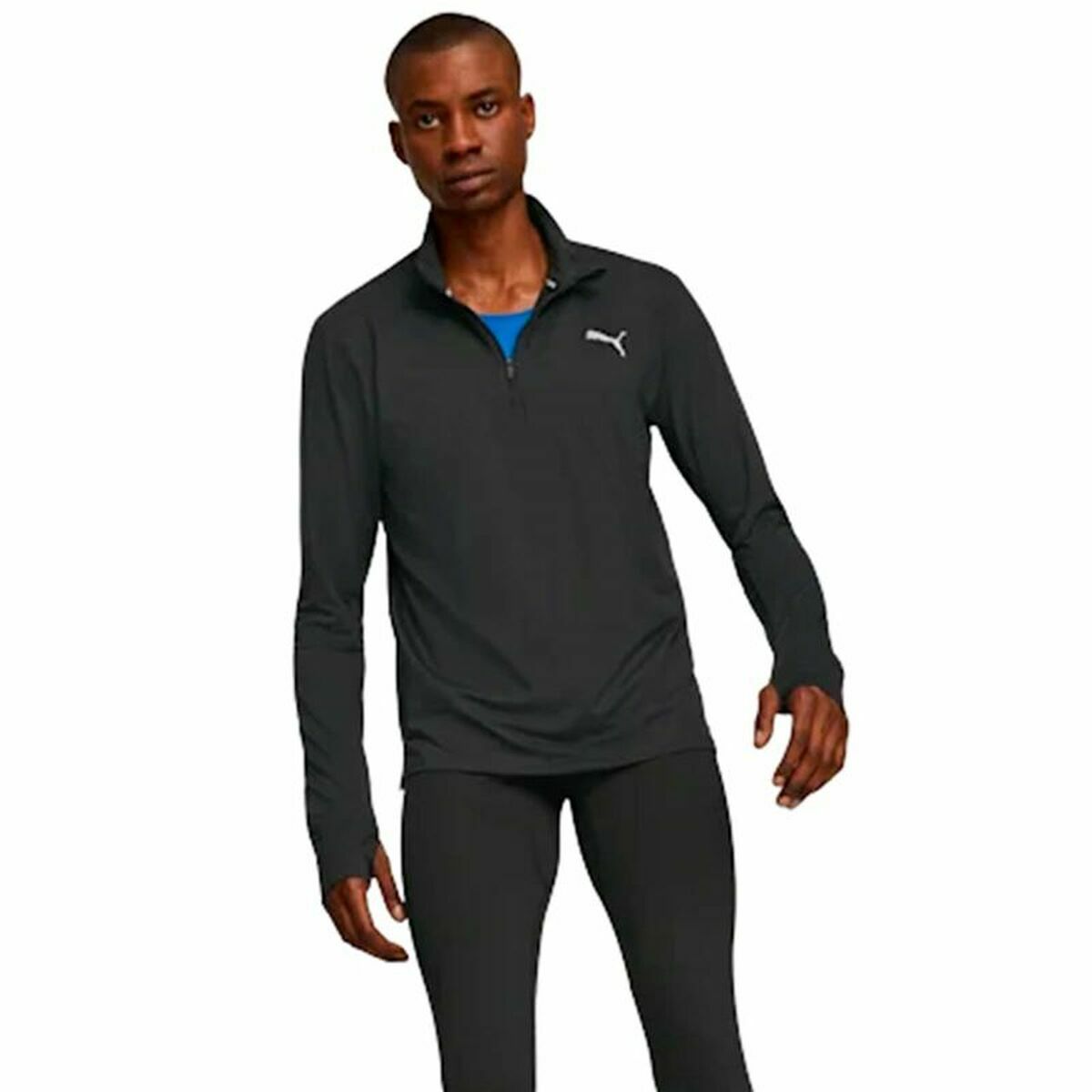 Футболка с коротким рукавом женская Puma Run Favorite Чёрный Унисекс-3