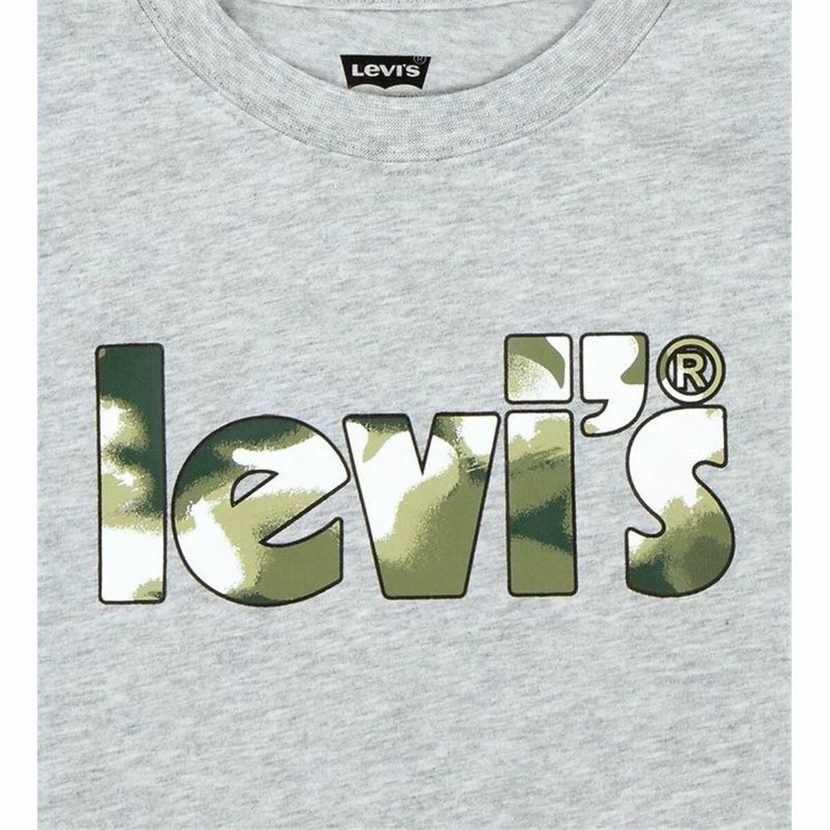 Levi's Camo Poster Logo Gray T-Shirt-8