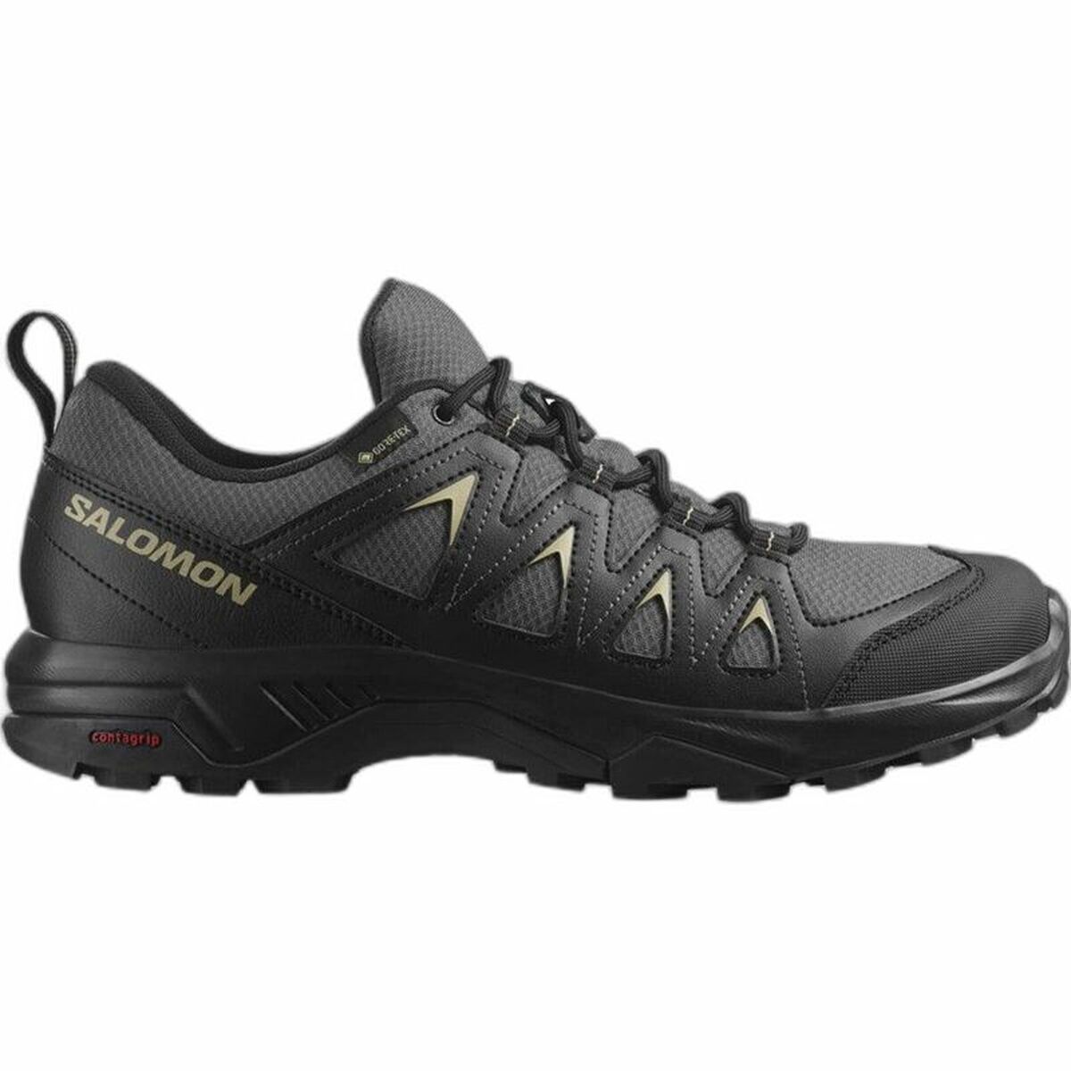 Herren Sport Turnschuhe Salomon X Braze Gore-Tex Schwarz Grau