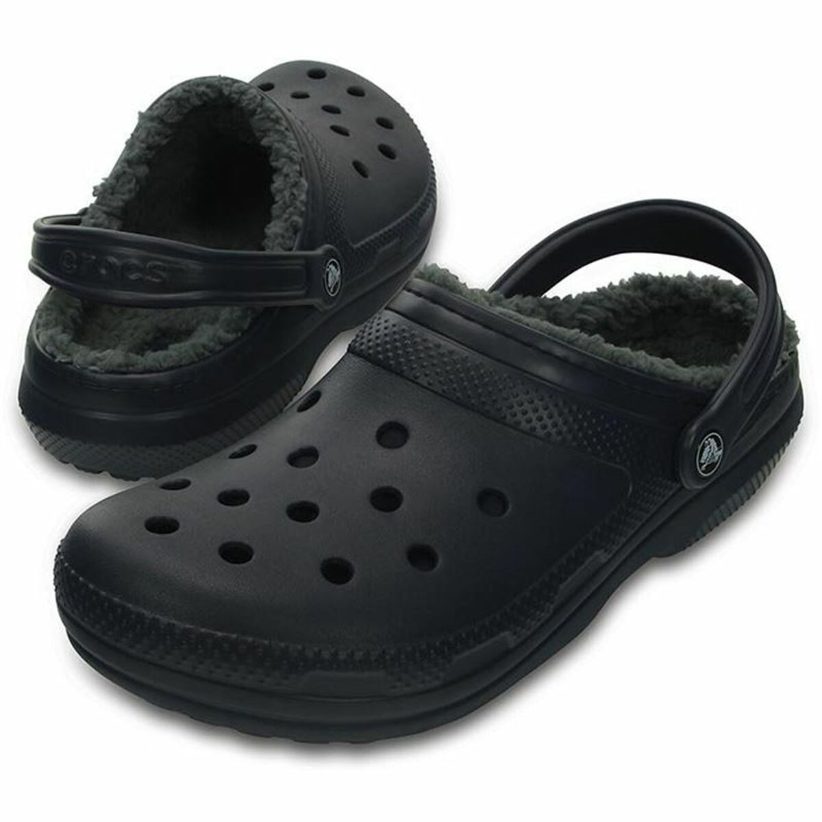 Деревянные башмаки Crocs Classic Lined Clog U Темно-синий-2