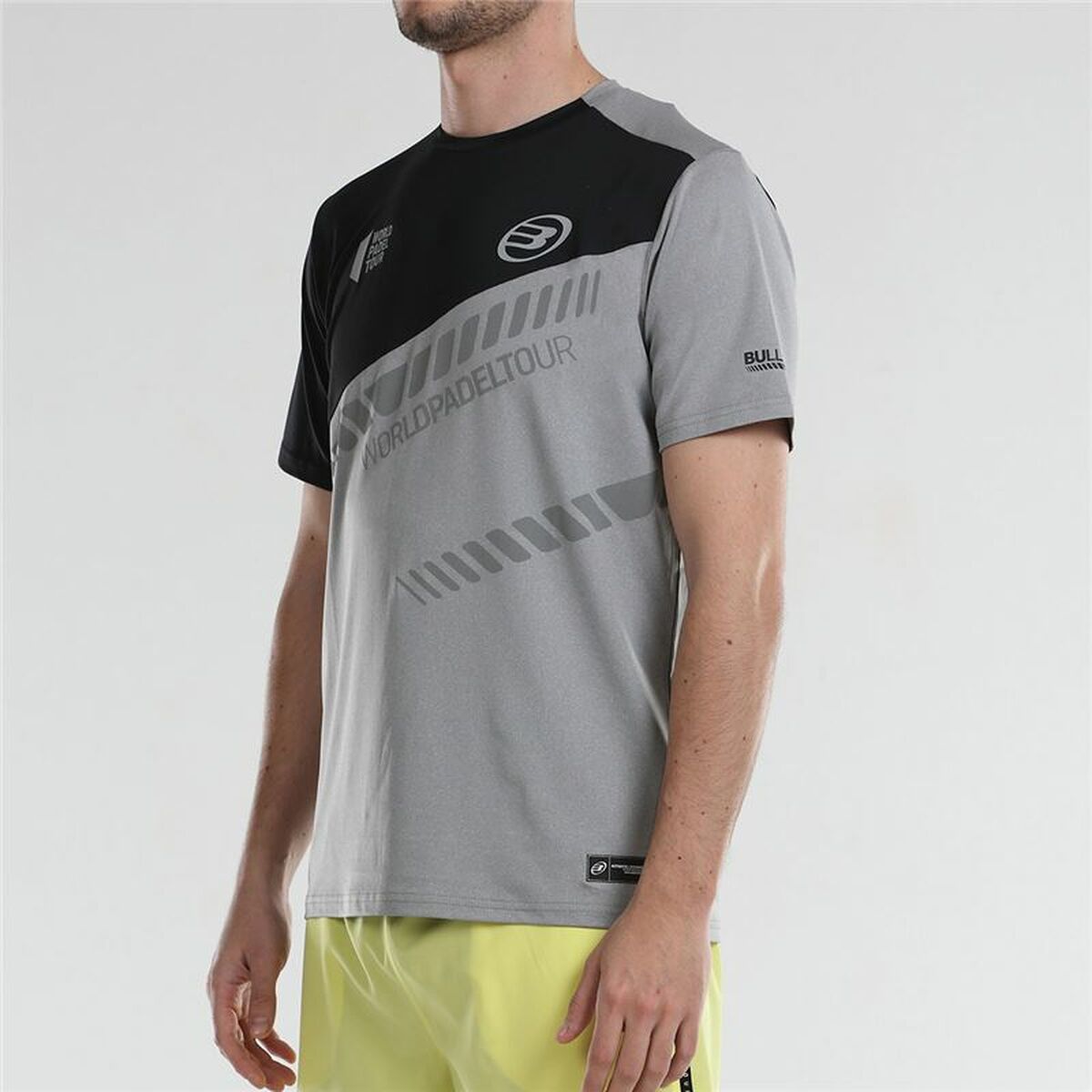 تي شيرت Bullpadel Lucio Gray Short Shirt-3