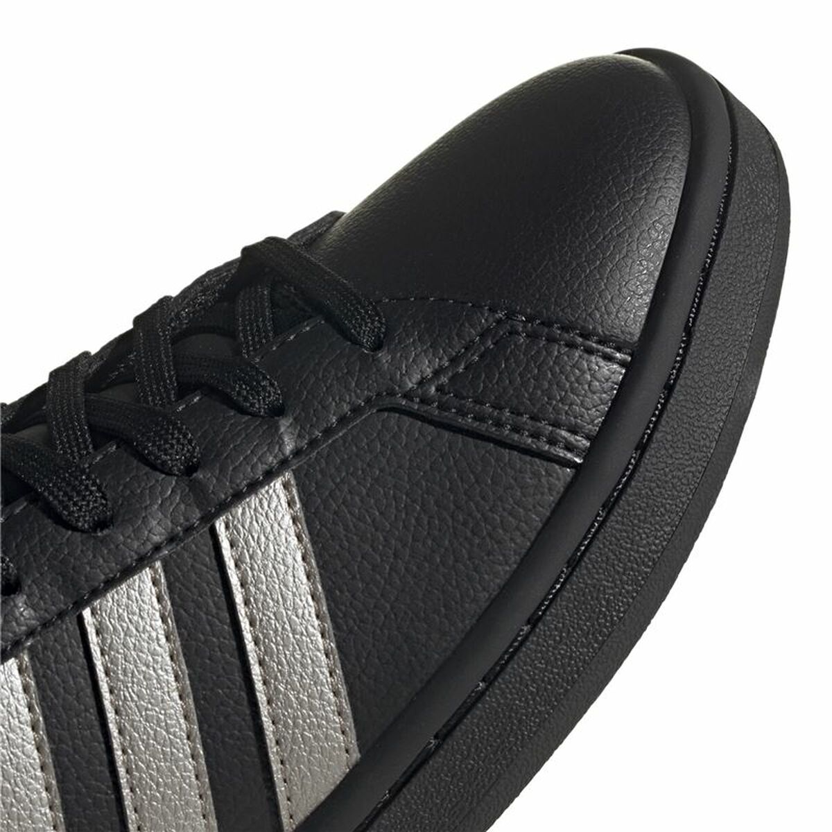 Adidas Grand Court Women's Sports Sneakers Black-8