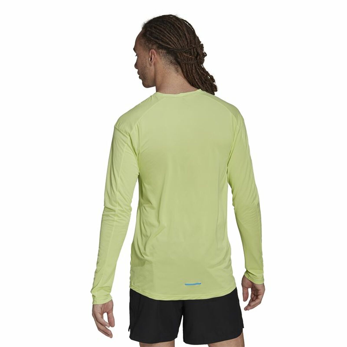 Рубашка с длинным рукавом мужская Adidas Terrex Primeblue Trail Лаймовый зеленый-5
