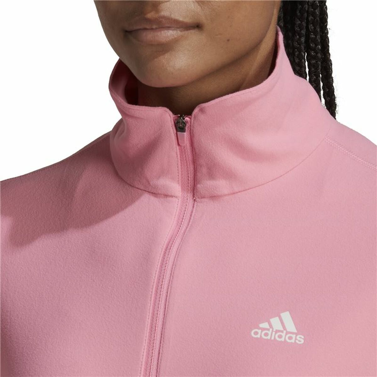 Женская рубашка с длинным рукавом Adidas Own the Run 1/2 Zip Розовый-6