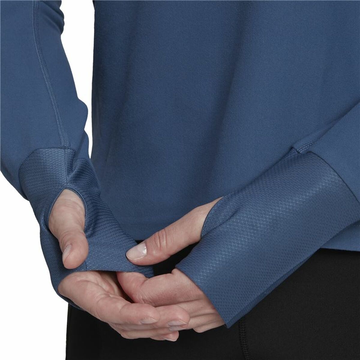 Женская рубашка с длинным рукавом Adidas Own the Run 1/2 Zip Индиго-3